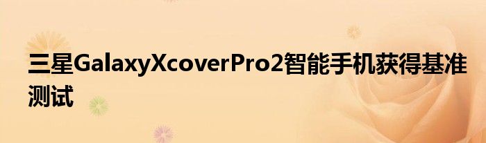 三星GalaxyXcoverPro2智能手机获得基准测试