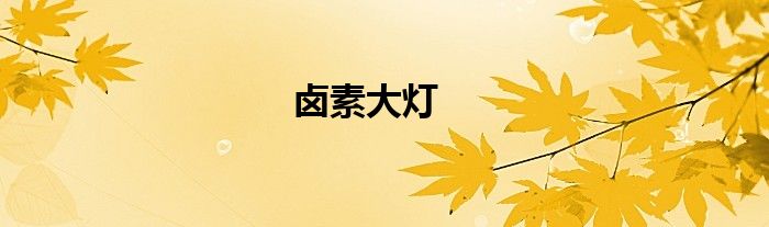 卤素大灯