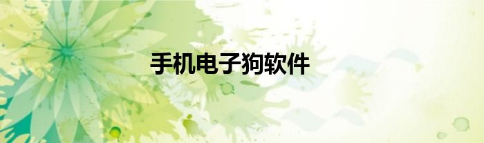 手机电子狗软件