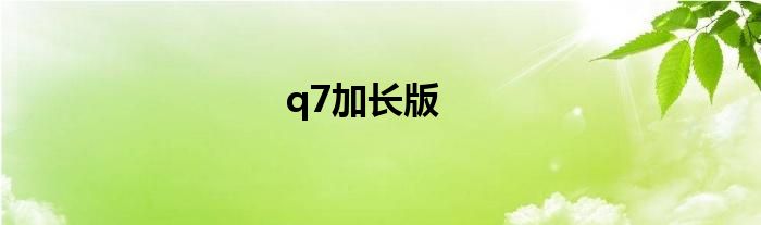 q7加长版