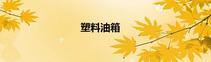 塑料油箱