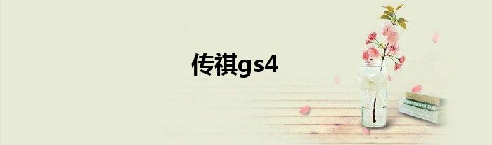 传祺gs4