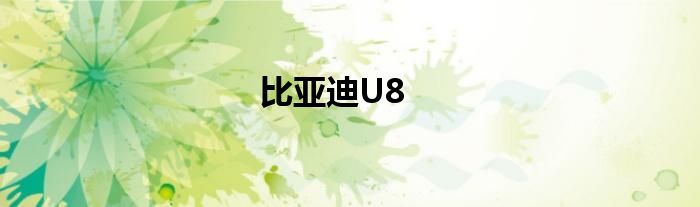 比亚迪U8