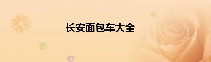 长安面包车大全